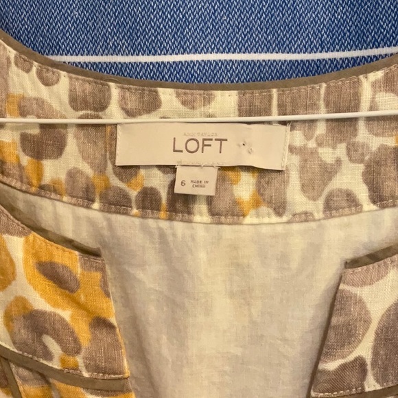 LOFT Animal Print Dress - Picture 3 of 5